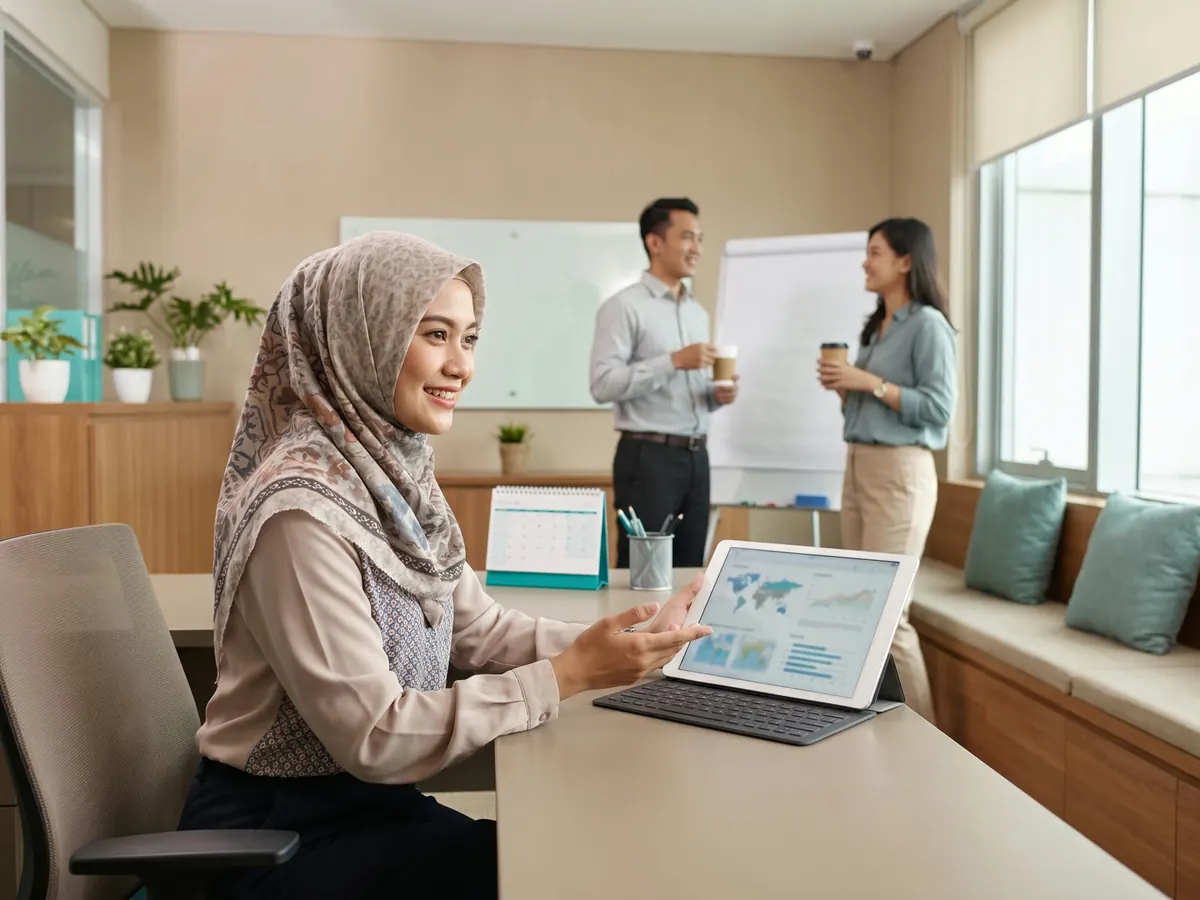 Koordinator outsourcing Indonesia memantau pekerja di banyak lokasi