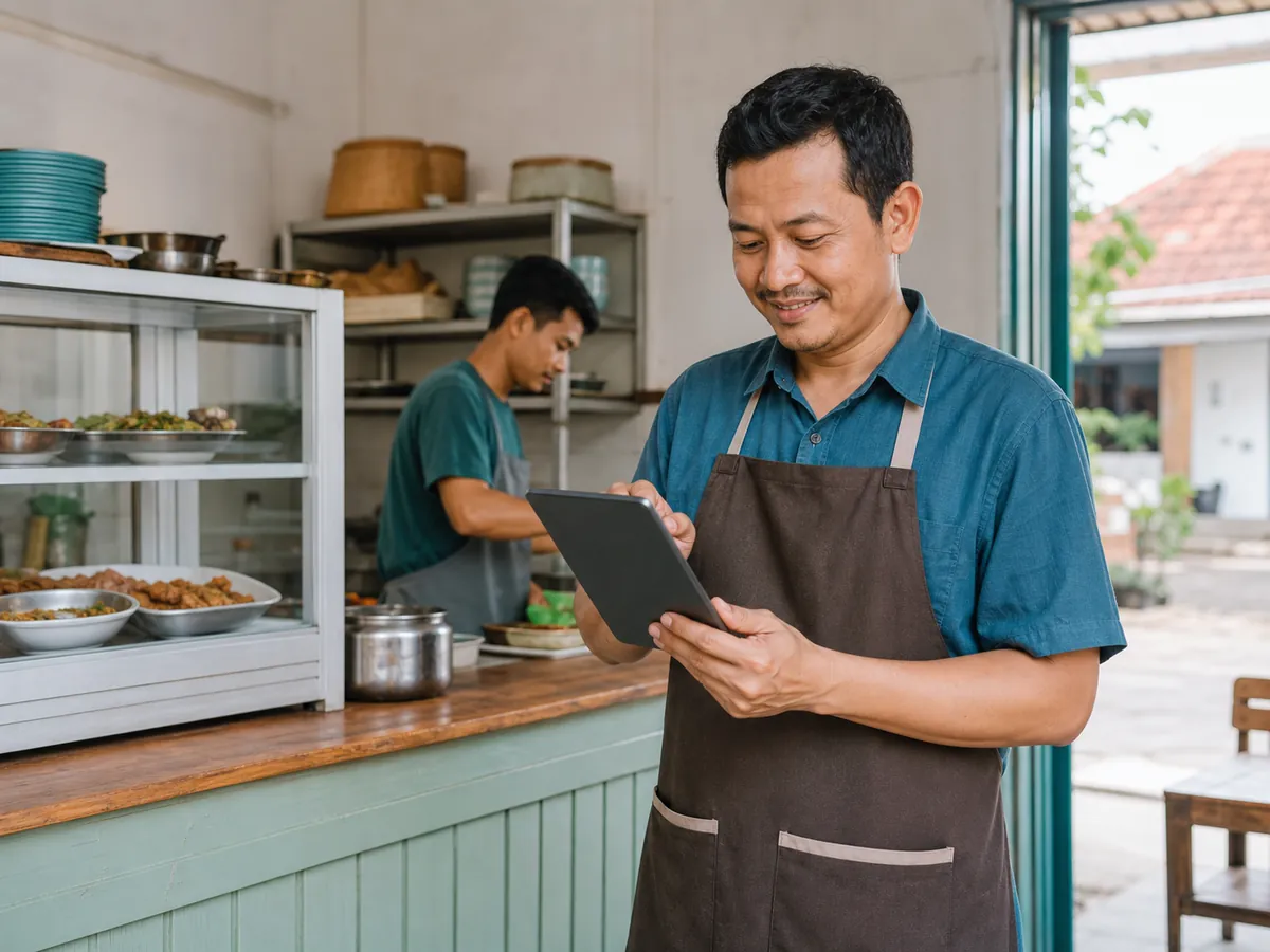 Ilustrasi aktivitas Warung & Rumah Makan